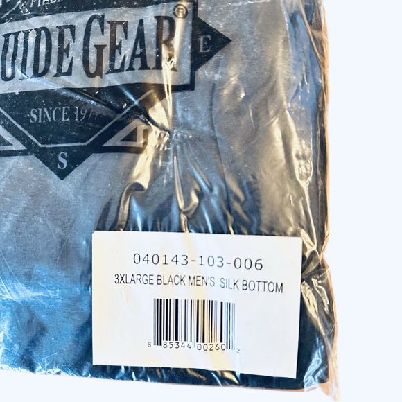 Guid Gear Men's 100% Silk Filament Baselayer Bottom Pant 3X Large Black NWT - Picture 3 of 5